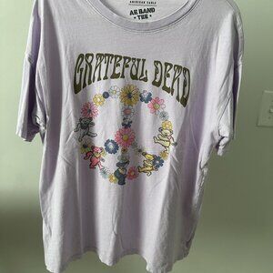 American Eagle AE Band Tee Grateful Dead Size XS/S